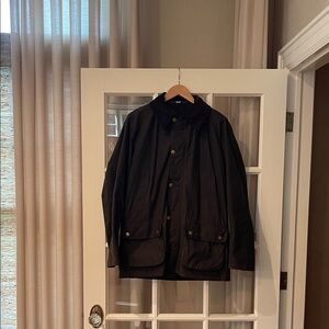Barbour Brown Men's  Jacket with Button Details.  Size Large.